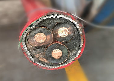240mm 3 Core Cu 185sqmm Multi Core Armoured Cable Xlpe Swa Pvc 33kv